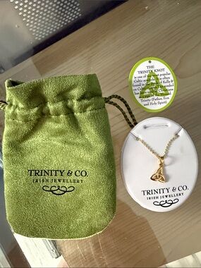 Trinity Gold Celtic Trinity Knot Pendant Necklace